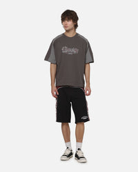 Worship Catharsis Box Crop Raglan T-Shirt Worn Black