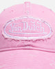 Von Dutch Distressed Zigzag Dad Strapback Cap Pink