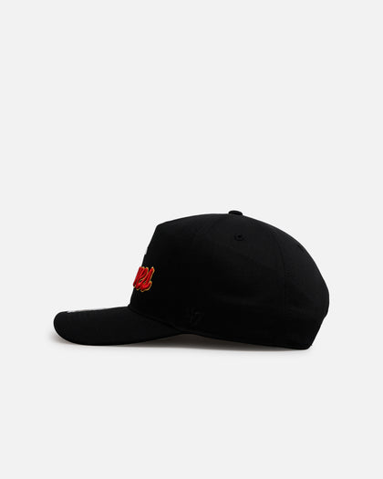 47 Brand Atlanta Braves 'Black Dome Script' 47 Hitch Snapback Black