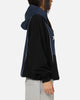 Carre Piped Pullover Hoodie Black/Blue