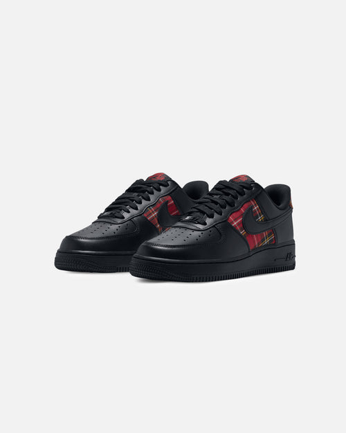 Nike Women's Air Force 1 '07 "Plaid" Black/Black