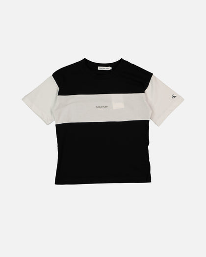Calvin Klein Kids' Colour Block T-Shirt Black