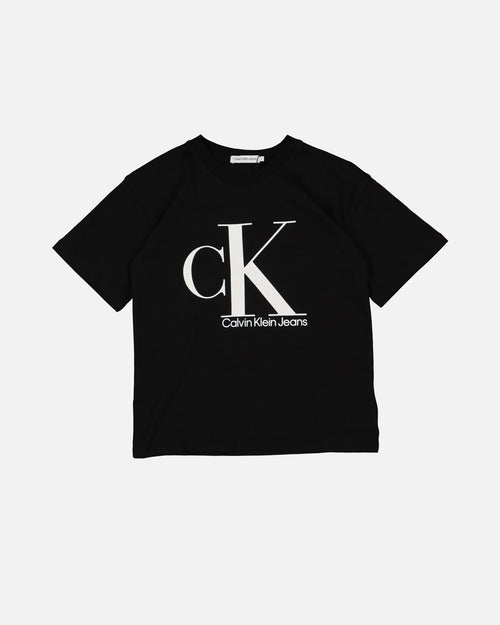 Calvin Klein Kids' Marble Monogram T-Shirt Black