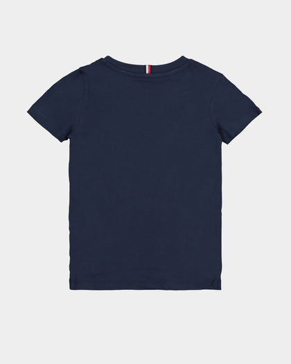 Tommy Hilfiger Kids' Flag Rib Insert T-Shirt Twilight Navy