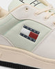 Tommy Jeans Basketball Canvas Mixed Texture Trainers Ivory