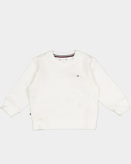 Tommy Hilfiger Kids' Baby Fun Logo Crewneck Set White