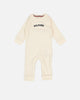 Tommy Hilfiger Infants' Baby Curved Monotype Coverall Ancient White