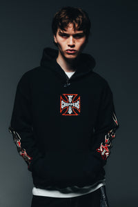 West Coast Choppers Forever Flames Hoodie Black