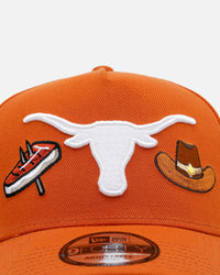 New Era Texas Longhorns 'City Icons' 9FORTY A-Frame Snapback Burnt Orange