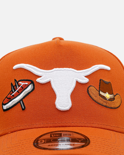 New Era Texas Longhorns 'City Icons' 9FORTY A-Frame Snapback Burnt Orange