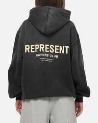 Represent Owners Club Hoodie Aged Black