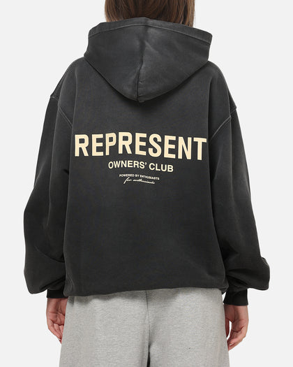Represent Owners Club Hoodie Aged Black