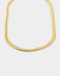 House Of Auric Cuban & Franco Stack 18K Gold Vermeil