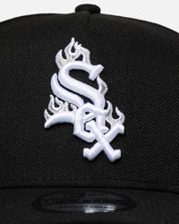 New Era Chicago White Sox 'Flame Logo' 9FORTY A-Frame Snapback Black