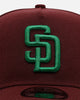 New Era San Diego Padres 'Frosted Burgundy' 9FORTY A-Frame Snapback Burgundy