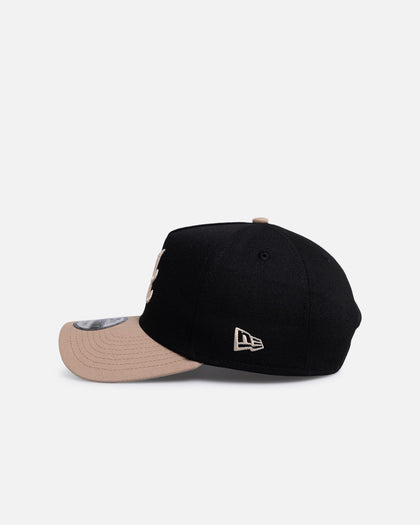 New Era Atlanta Braves 'Black Camel' 9FORTY A-Frame Snapback Black/Camel