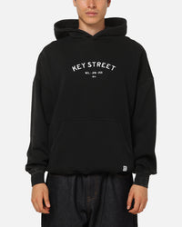 Key Street Low Standards Hoodie Black Acidwash