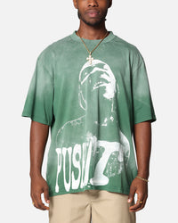 Pusha T Pusha T Hem Vintage T-Shirt Washed Green