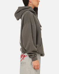 Ed Hardy Sacred Heart Hoodie Washed Charcoal