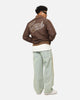 Carre Team Puffer Varsity Jacket Brown