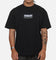 Carre Box Check T-Shirt Solid Black