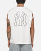 Majestic Athletic New York Yankees Blackletter Script Box Muscle T-Shirt Vintage White