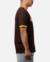 New Era San Diego Padres Throwback V-Neck T-Shirt Brown