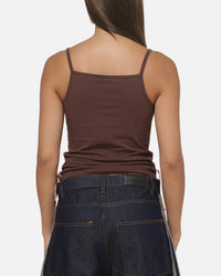 Majestic Athletic Women's Los Angeles Dodgers Rouched Tank Dark Chocolate