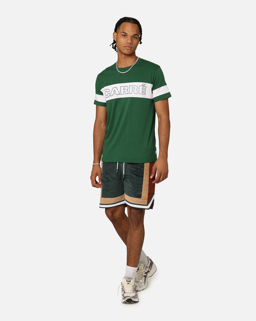 Carré Bars T-Shirt Green/White