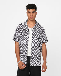 XXIII Horizon Button Up Shirt Black/White