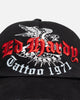 Ed Hardy Flash Trucker Snapback Washed Black
