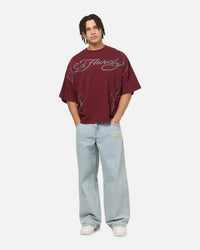Ed Hardy Cyber Rhinestone T-Shirt Plum
