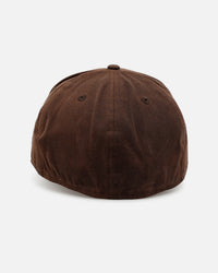 New Era Atlanta Braves 'Waxed Canvas QS' 59FORTY A-Frame Fitted Brown