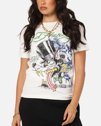 Ed Hardy Wolf Vintage T-Shirt Off White