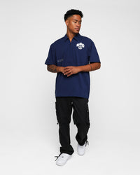 Students Golf Baker Cabana Shirt Navy