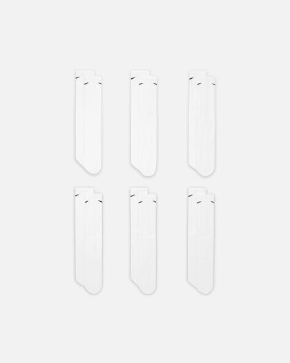 Nike Everday Cotton Cushioned Crew Socks 6 Pack White/Black