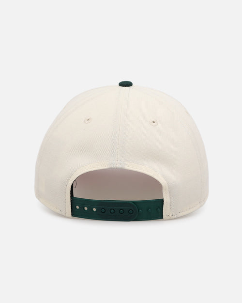 New Era Los Angeles Dodgers 'Pink Satin Hearts Green' 9FORTY A-Frame Snapback Chrome/Dark Green