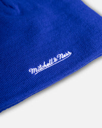 Mitchell & Ness New York Knicks Outer Limits Skull Beanie Blue