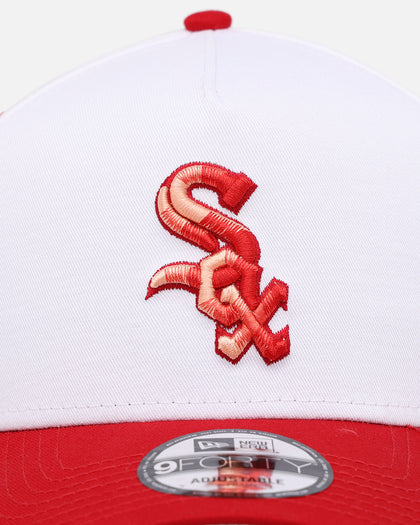 New Era Chicago White Sox 'Satin Blaze' 9FORTY A-Frame Snapback White/Scarlet