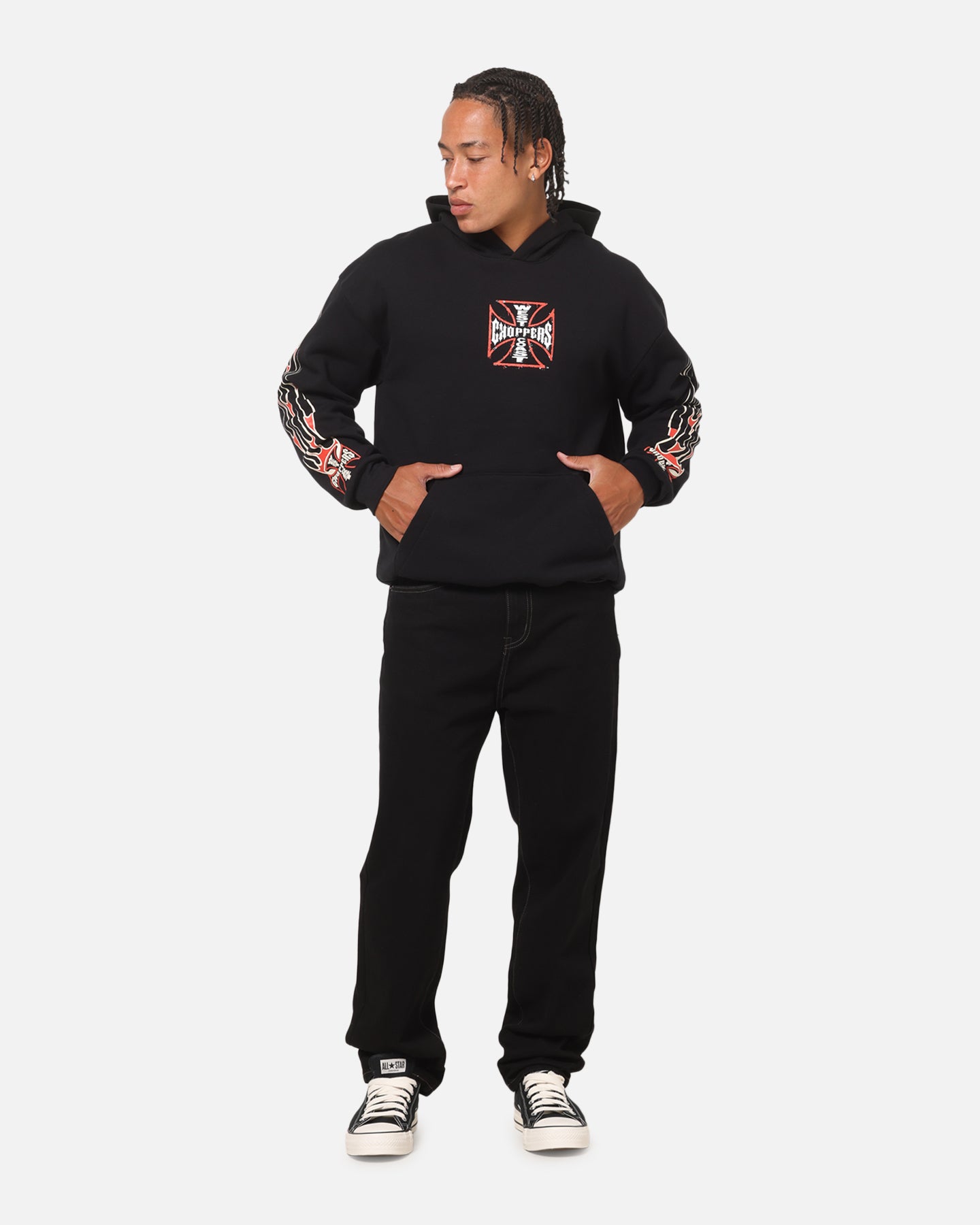 West Coast Choppers Forever Flames Hoodie Black | Culture Kings