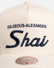 Mitchell & Ness Oklahoma City Thunder Shai Gilgeous-Alexander 'Classic' Script Pro Pinch Snapback White