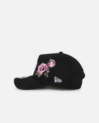 New Era San Diego Padres 'Pink Rose Embroidery' 9FORTY A-Frame Snapback Black/Pink
