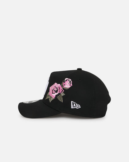 New Era San Diego Padres 'Pink Rose Embroidery' 9FORTY A-Frame Snapback Black/Pink