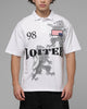 Loiter United Polo T-Shirt Off White