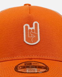 New Era Texas Longhorns 'Hand Signals' 9FORTY A-Frame Trucker Snapback Official Team Colors