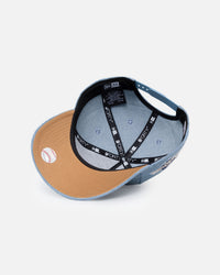 New Era Los Angeles Dodgers 'Denim' 9FORTY A-Frame Snapback Denim/Wheat/White