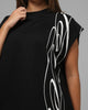 Loiter Script Muscle T-Shirt Black