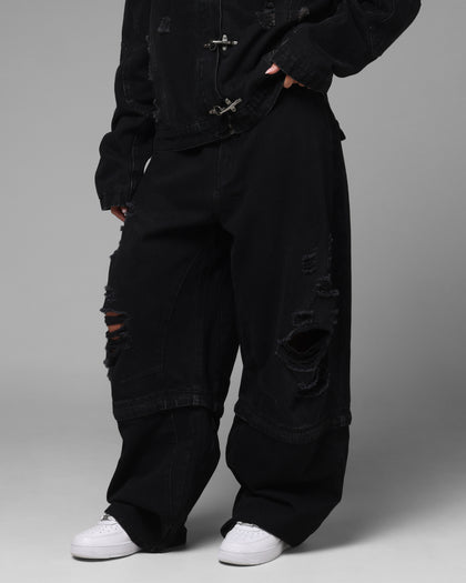 Loiter Thrasher Pants Washed Black