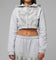 Loiter Women's Drako Cropped Hoodie Grey Marle