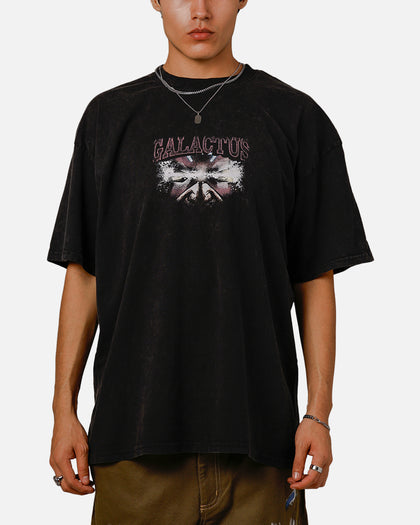 73Studio Marvel Galactus Vintage T-Shirt Black Acidwash